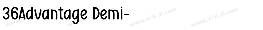 36Advantage Demi字体转换